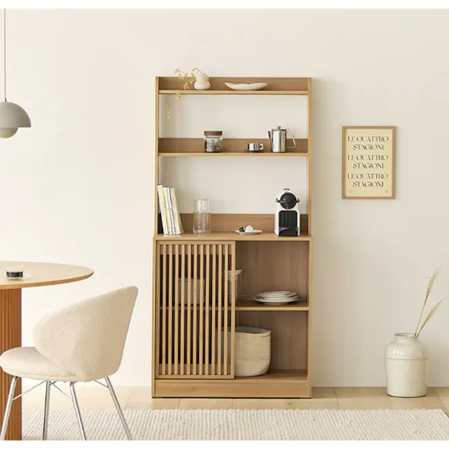 Balsey Tall Kitchen Storage Cabinet - Oak - 3