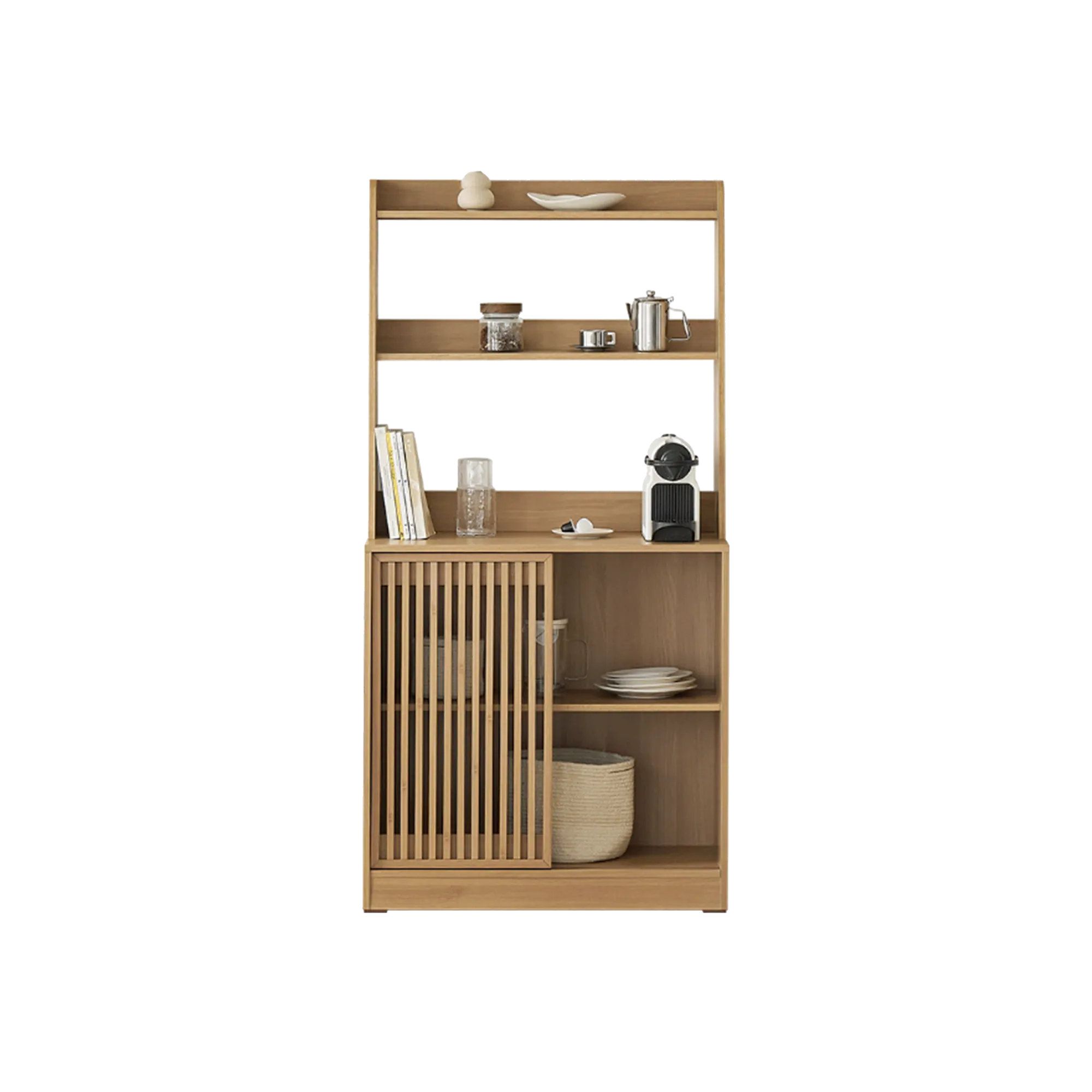 Balsey Tall Kitchen Storage Cabinet - Oak