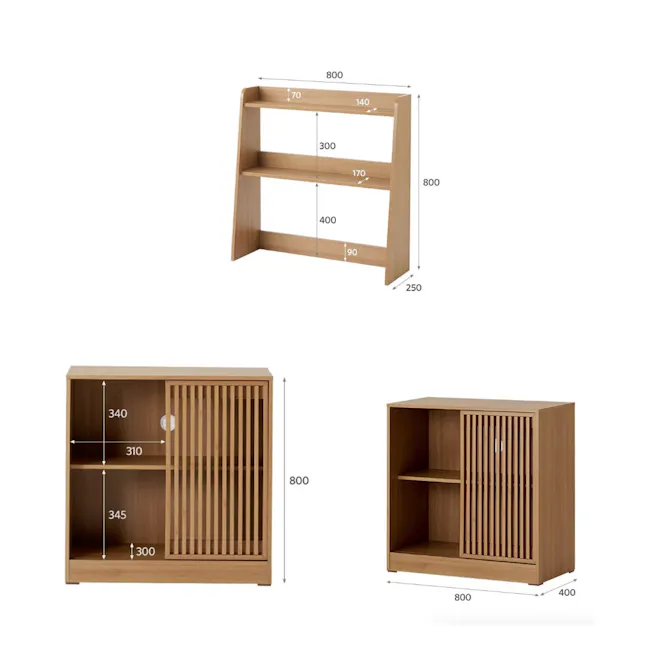 Balsey Tall Kitchen Storage Cabinet - Oak - 11