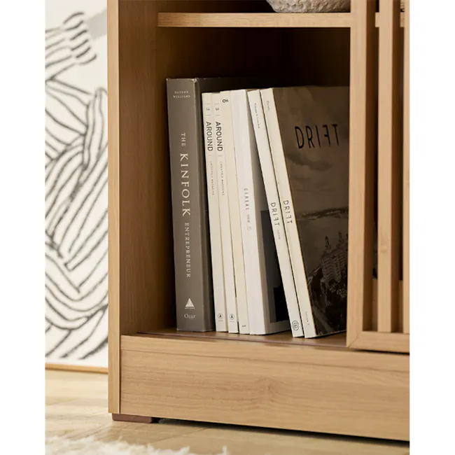 Balsey Tall Kitchen Storage Cabinet - Oak - 9