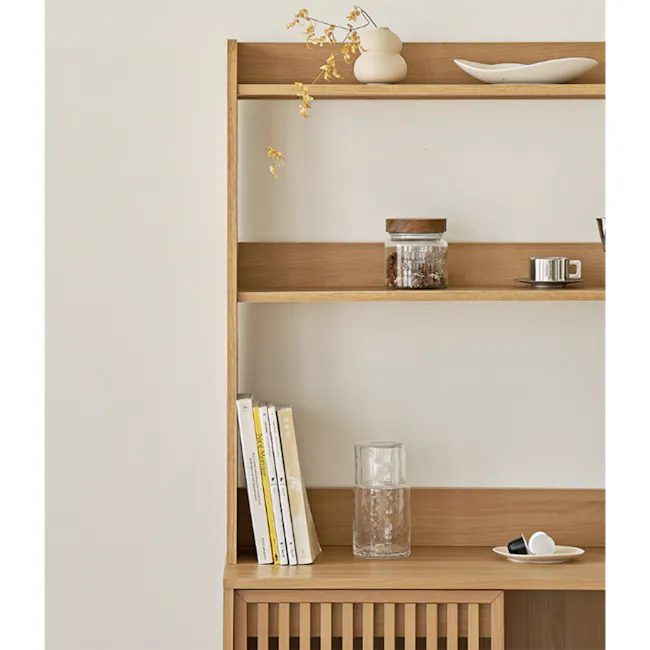 Balsey Tall Kitchen Storage Cabinet - Oak - 8