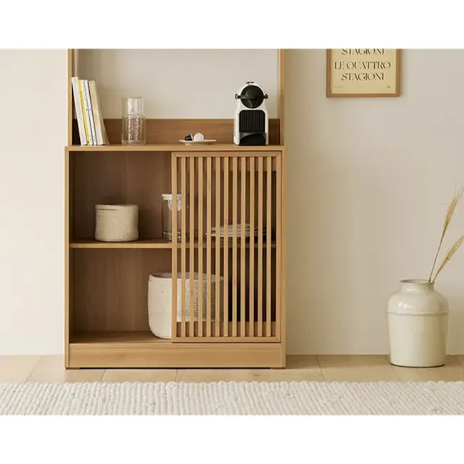 Balsey Tall Kitchen Storage Cabinet - Oak - 5