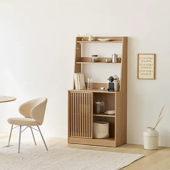 Balsey Tall Kitchen Storage Cabinet - Oak - 2