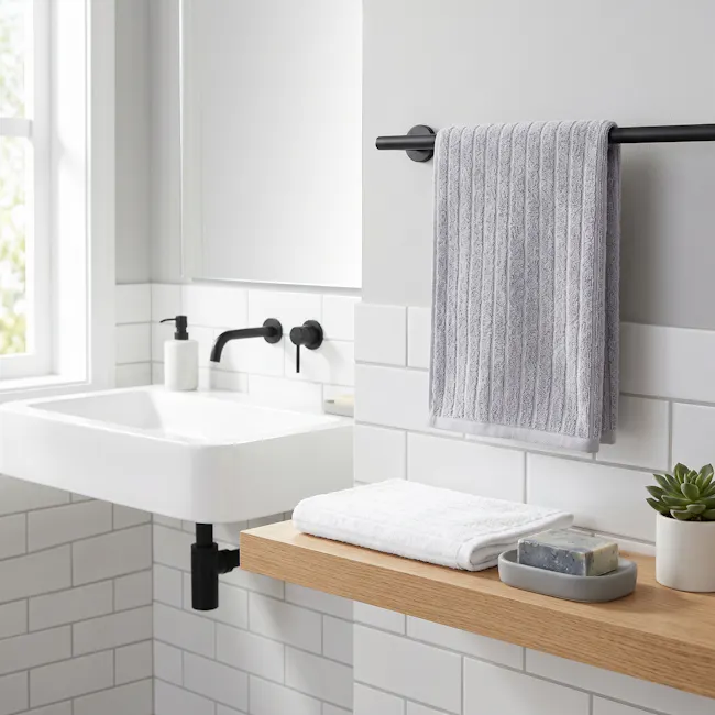 EVERYDAY 100% Cotton Hand Towel 70 x 40 cm - Cloud - 2