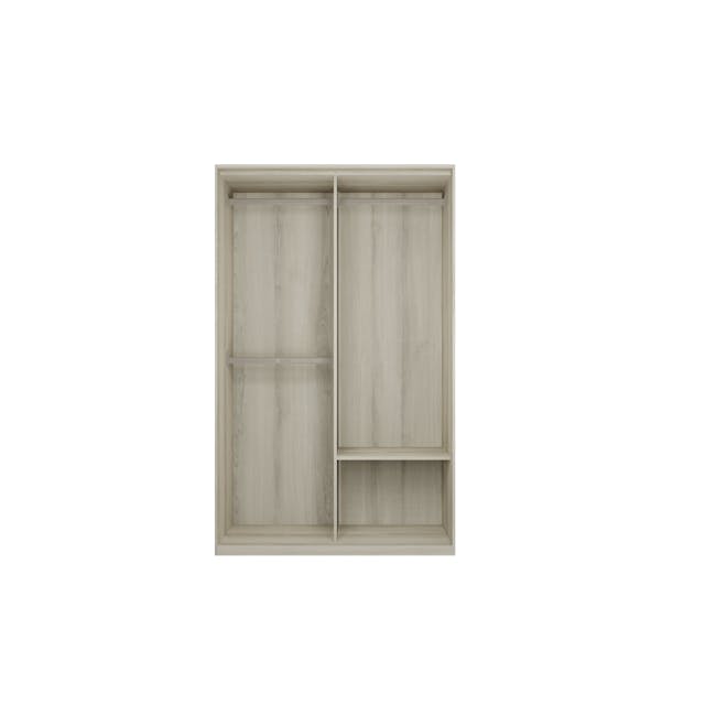 Lorren Sliding Door Wardrobe 1 White Oak Lorren Wardrobes by