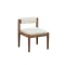 Niel Chair - Walnut, Gravel White