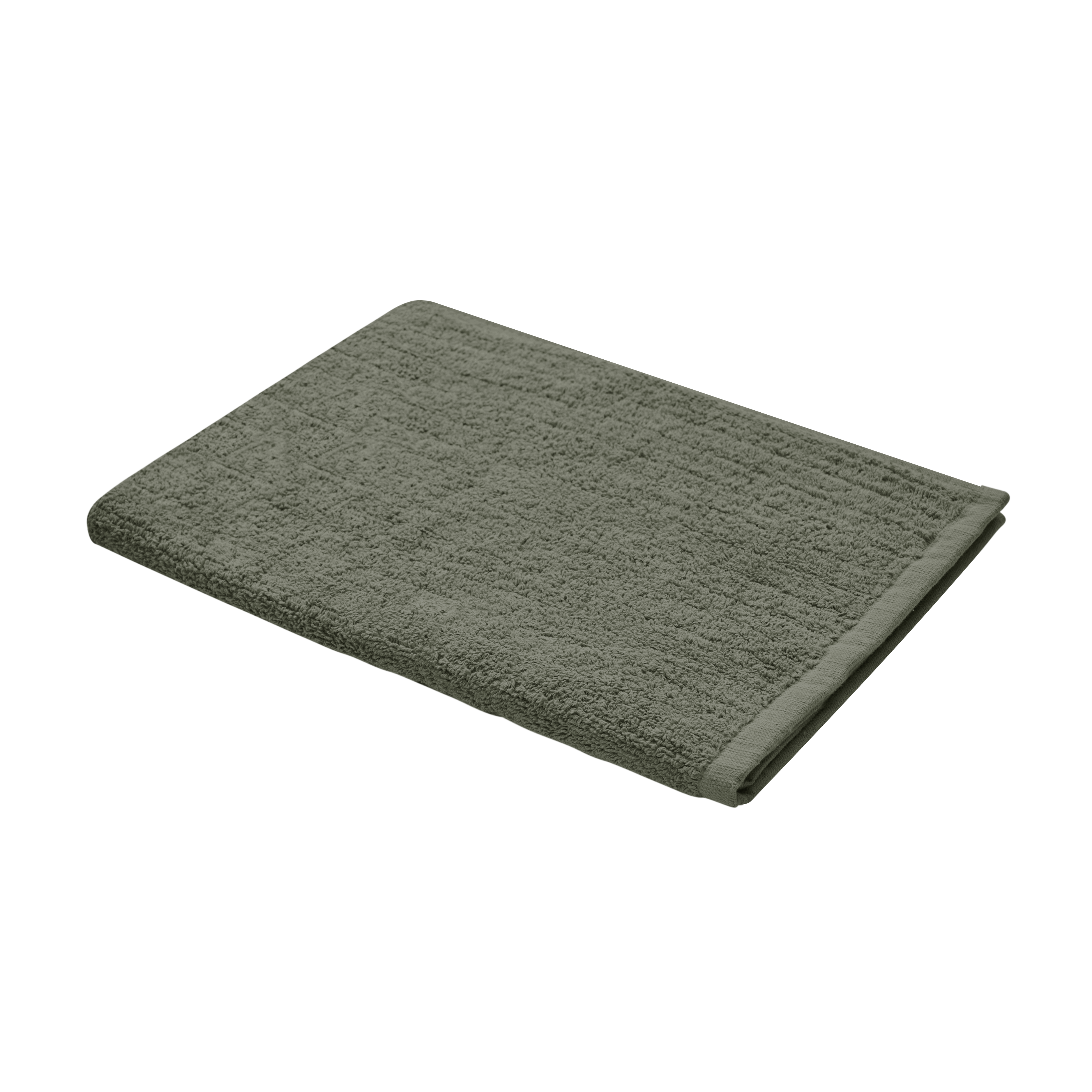 EVERYDAY 100% Cotton Bath Mat 70 x 50 cm - Olive