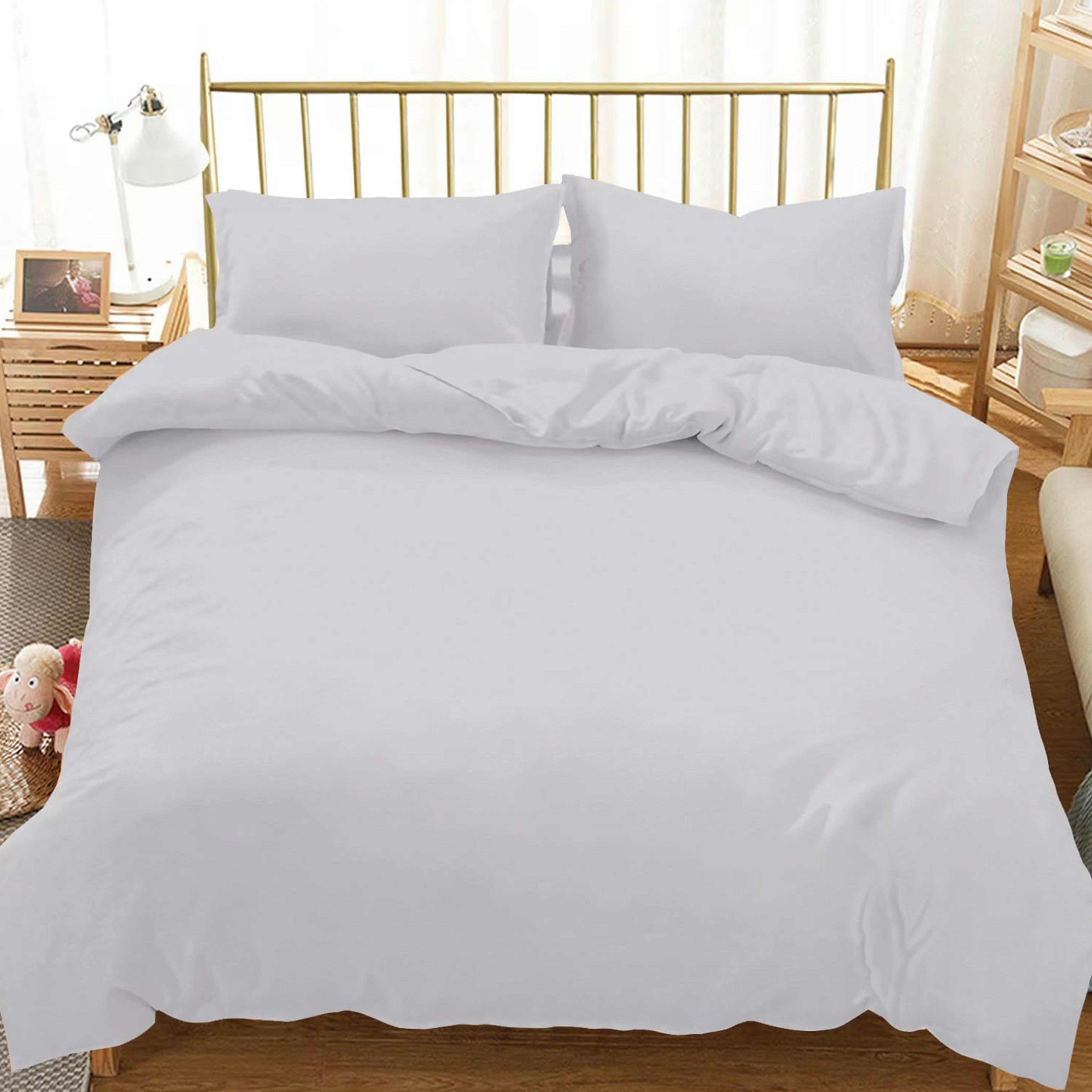 Hillcrest Queen Comfy Lux Solid Fitted Sheet Set Silver, Hillcrest