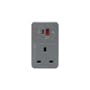 SOUNDTECH MAU-320 Multiway Adaptor with USB A + C Quick Charger - Light Grey - 0