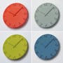 Carved Coloured Clock - Blue (2 Sizes) - 4