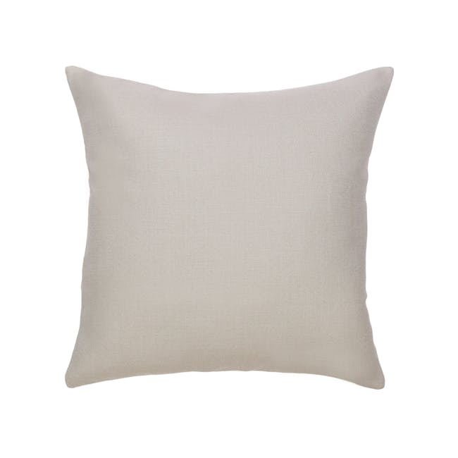 Throw Linen Cushion - Light Grey - 0
