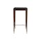 Persis Marble Square Bar Table 0.6m - Black, Walnut - 1