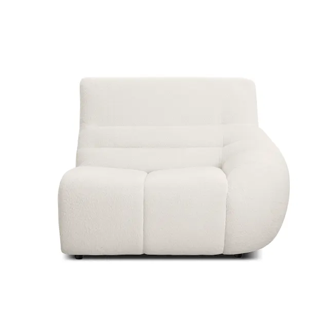 Tara 4 Seater Sofa - Beige - 5 - White, plush, modern, ergonomic, comfortable, cozy, soft, luxurious, inviting