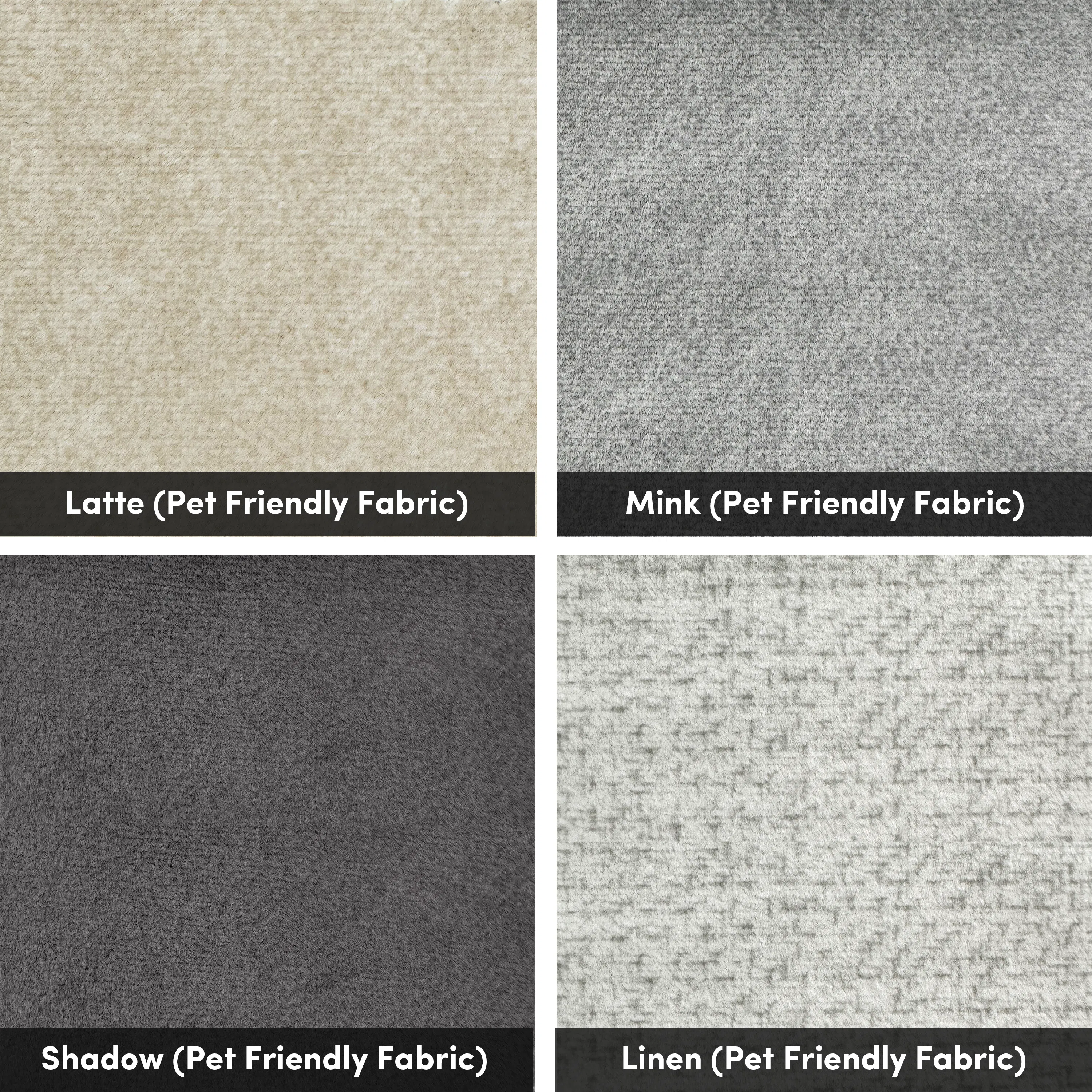 ESSENTIALS Queen Storage Bed - Stone (Faux leather) - 13 - Latte, Mink, Shadow, Linen, Pet Friendly Fabric, Textured
