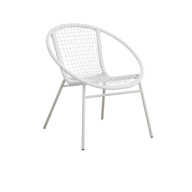 Simone Outdoor Chair - White - 3