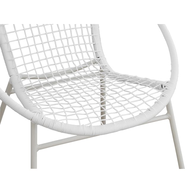 Simone Outdoor Chair - White - 6