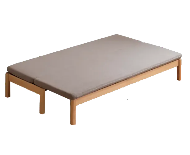 Cleo Sofa Bed / Bench 2m - Chestnut - 19 - Rectangular, cushioned, wooden, minimalist, modern, simple design, flat surface