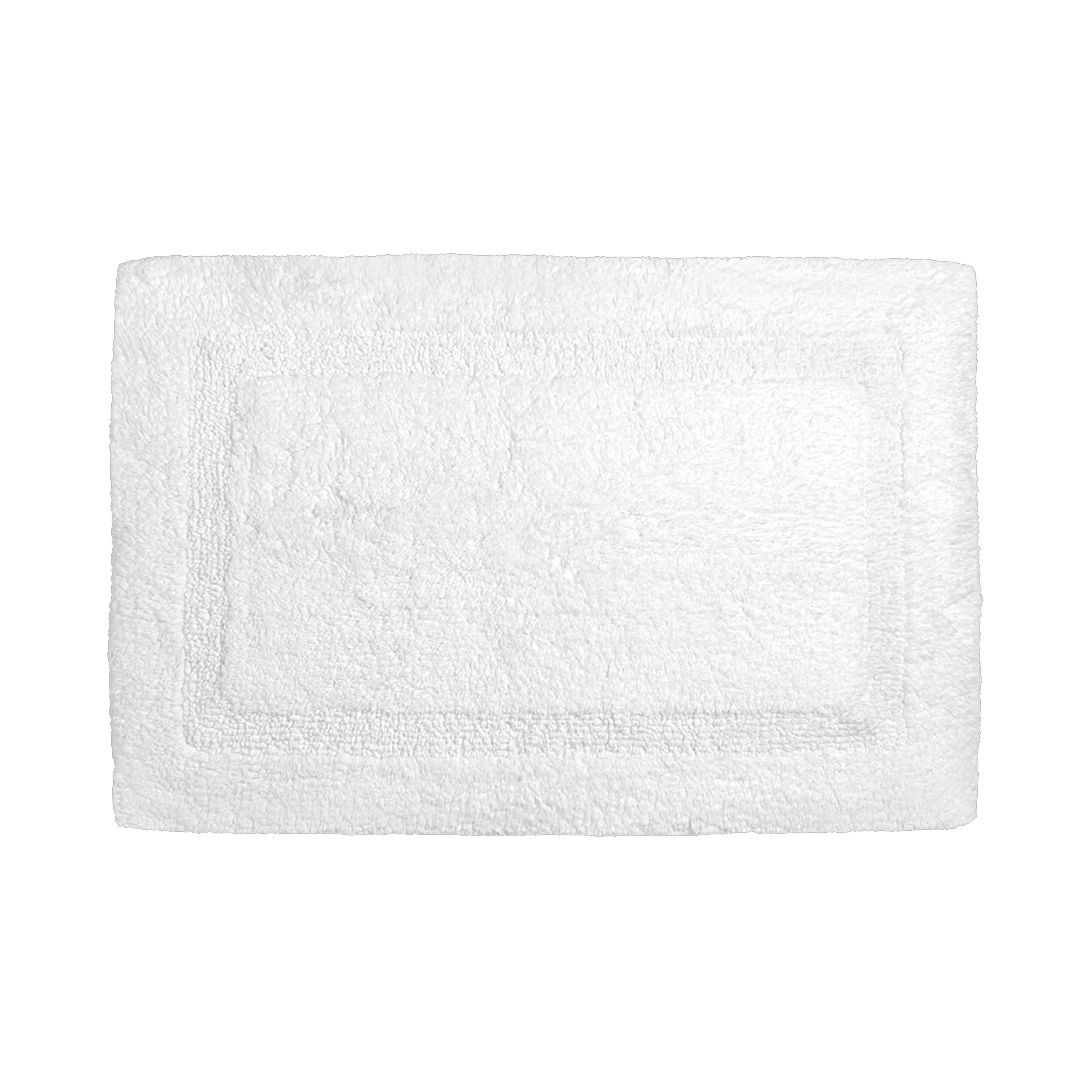 [Bundle of 2] Charles Millen Boundary Anti-Slip Tufted Bath Mat (S) - Bright White