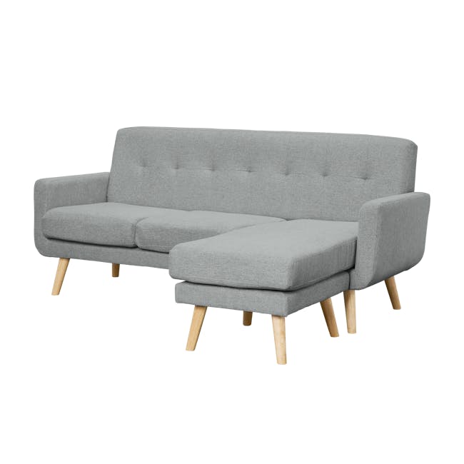 Cali L-Shaped Sofa - Oak, Siberian Grey - 7
