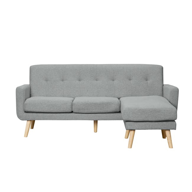 Cali L-Shaped Sofa - Oak, Siberian Grey - 1