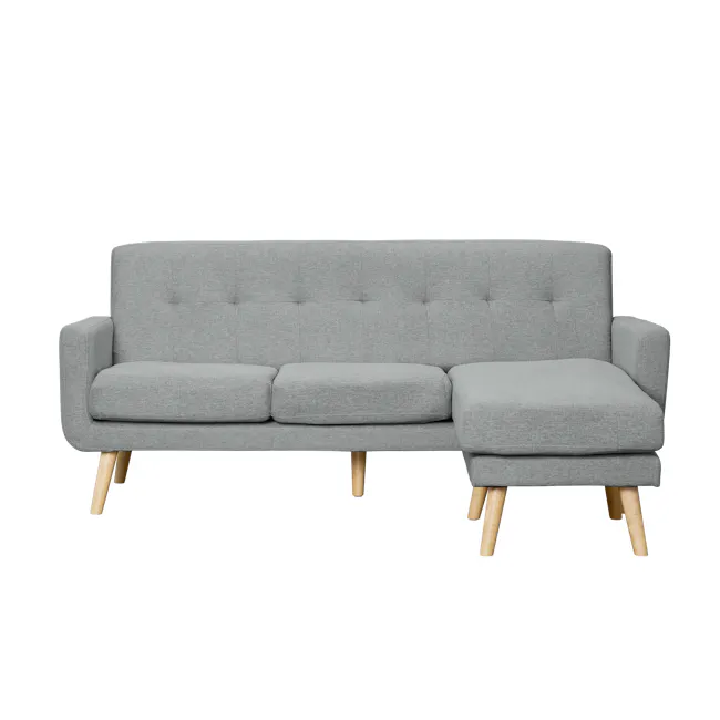 Cali L-Shaped Sofa - Oak, Siberian Grey - 1