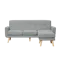 Cali L-Shaped Sofa - Oak, Siberian Grey