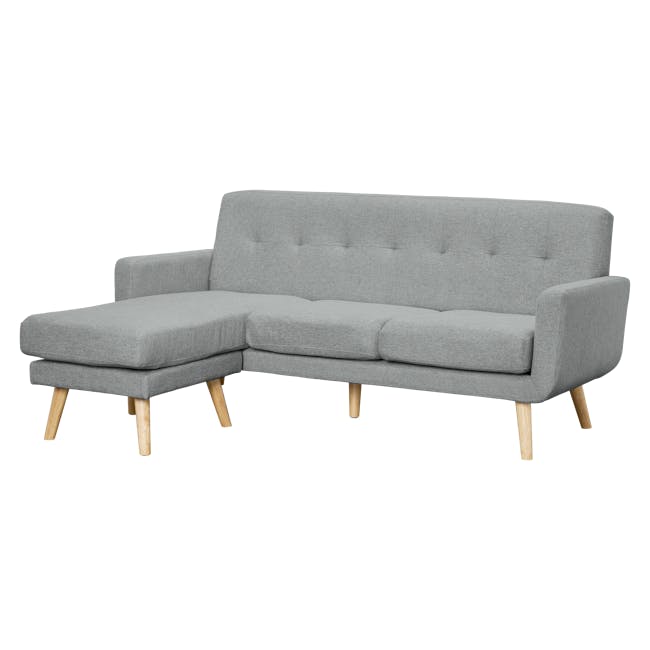 Cali L-Shaped Sofa - Oak, Siberian Grey - 6