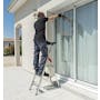 Hailo Aluminium 6 Step Ladder (2 Step Sizes) - 8cm Wide Step Ladder - 3