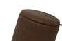Effie Storage Pouf - Saddle Brown (Faux Leather) - 4