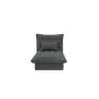 Tessa Storage Lounge Sofa Bed - Charcoal (Eco Clean Fabric) - 0