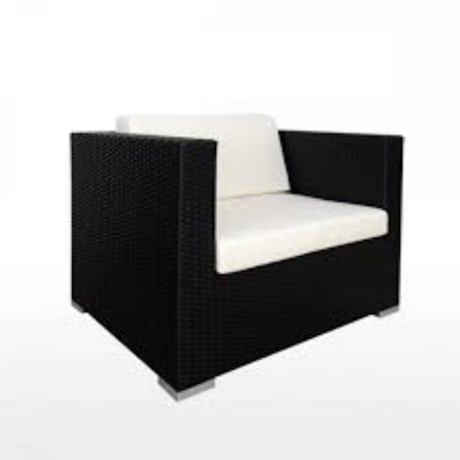 Summer Modular Outdoor Sofa Set - Creamy White Cushions - 2