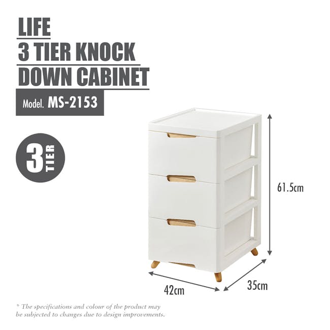 HOUZE LIFE Knock Down Cabinet (3 Sizes) - 8