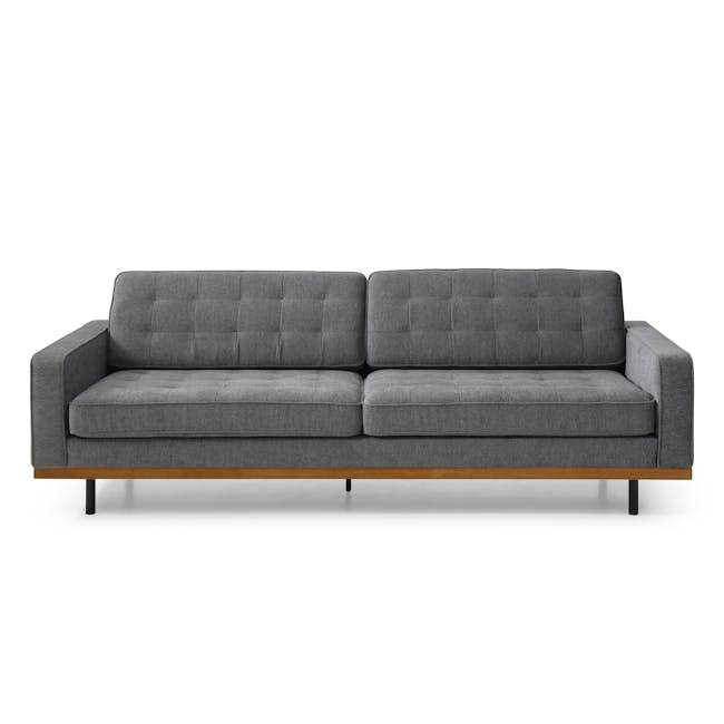 Conran 3 Seater Sofa - Walnut, Charcoal Grey - 0