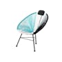 Acapulco Lounge Chair - Robin Blue, White, Black Mix - 0