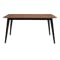 Ralph Dining Table 1.5m in Cocoa with 4 Miranda Chairs in Onyx Grey and Gray Owl - 1