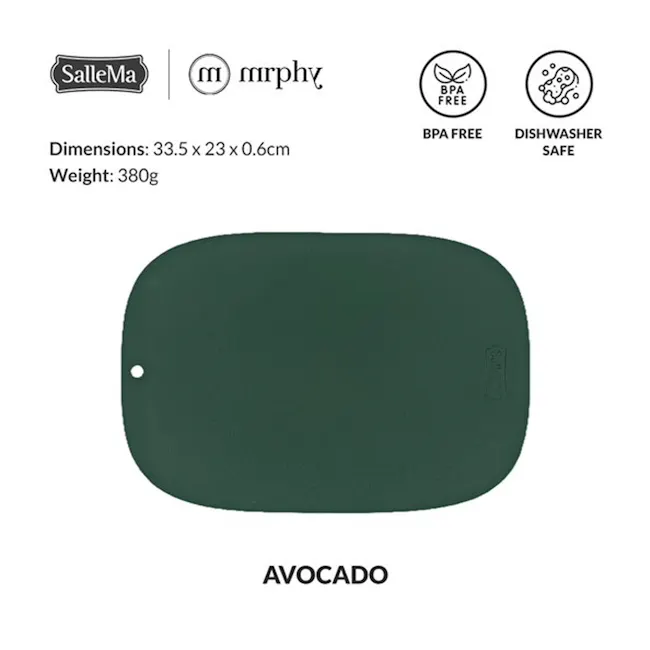 SalleMa Macaron TPU Cutting Board (Avocado) - 4
