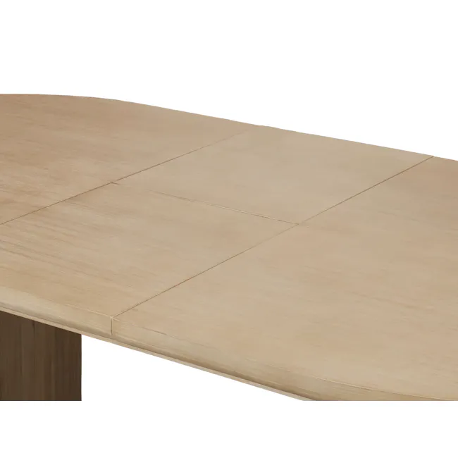 Catania Extendable Dining Table 1.6m-2m with 4 Catania Dining Chairs - 19 - Light wood table, minimalist design, seamless