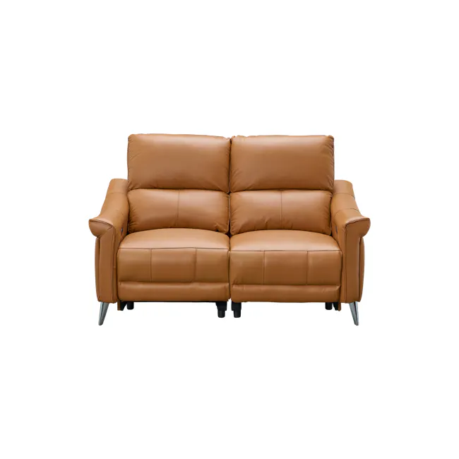 Strato 2 Seater Power Recliner Sofa - Crimson Tan (Top Grain Leather) - Zero Wall - 9