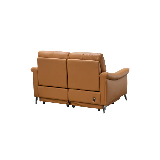 Strato 2 Seater Power Recliner Sofa - Crimson Tan (Top Grain Leather) - Zero Wall - 12
