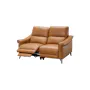 Strato 2 Seater Power Recliner Sofa - Crimson Tan (Top Grain Leather) - Zero Wall - 7