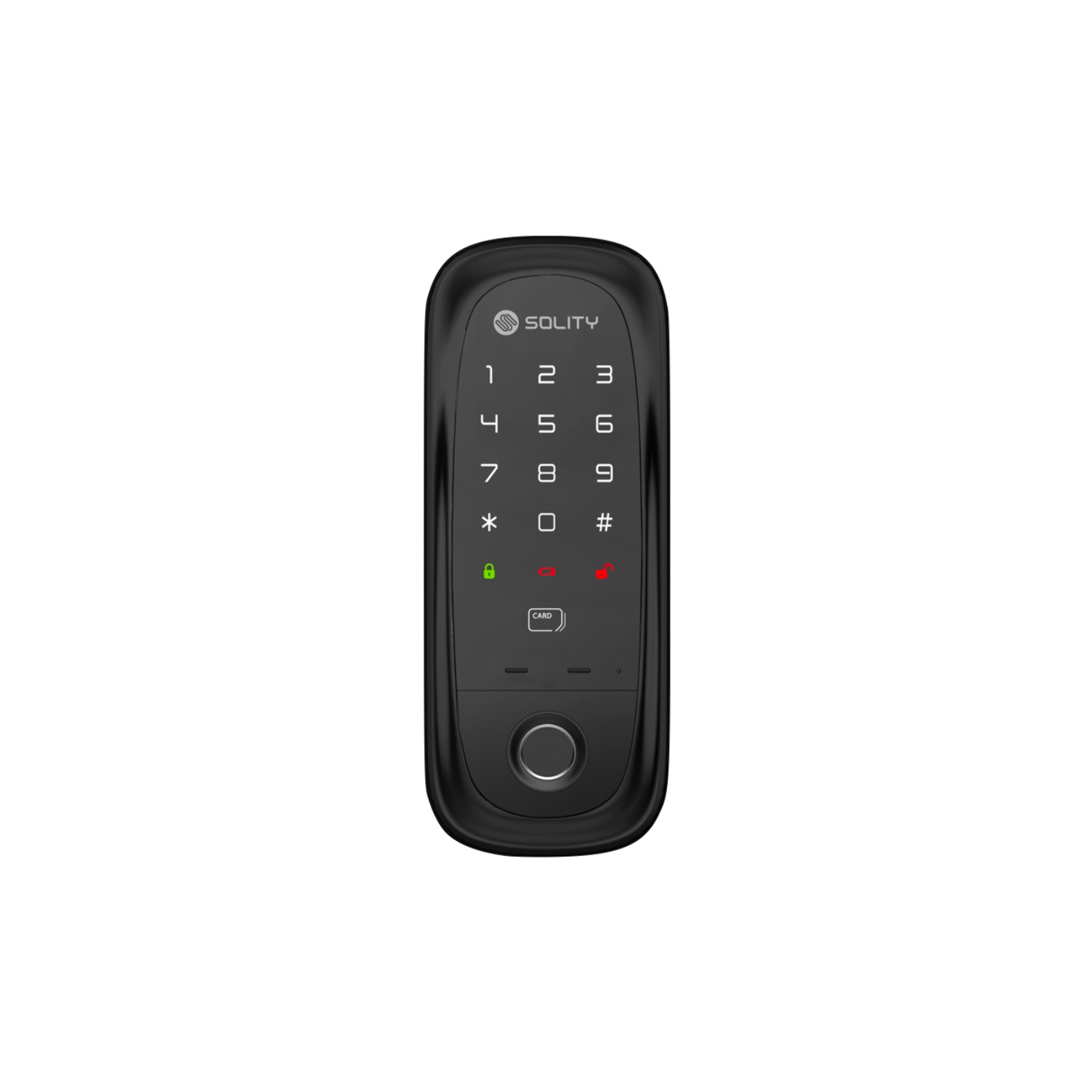 Solity Smart Rim Lock GA-65B - Black - Image 1