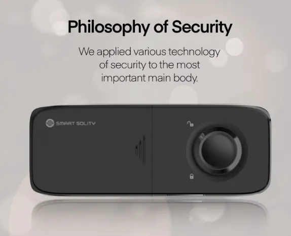 Solity Smart Rim Lock GA-65B - Black - 10 - Smart technology, security application, innovative approach, state-of-the-art
