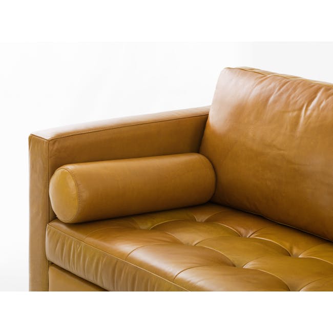 Nolan 3 Seater Sofa - Butterscotch (Premium Waxed Leather) - 5