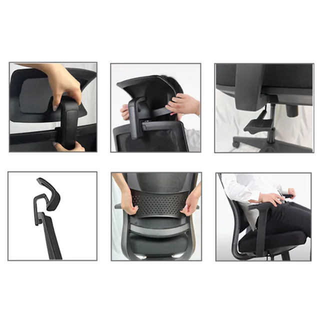 OTO Lumbarax - 6 - Adjustable armrests, ergonomic design, ergonomic chair, backrest support, adjustable height, ergonomic