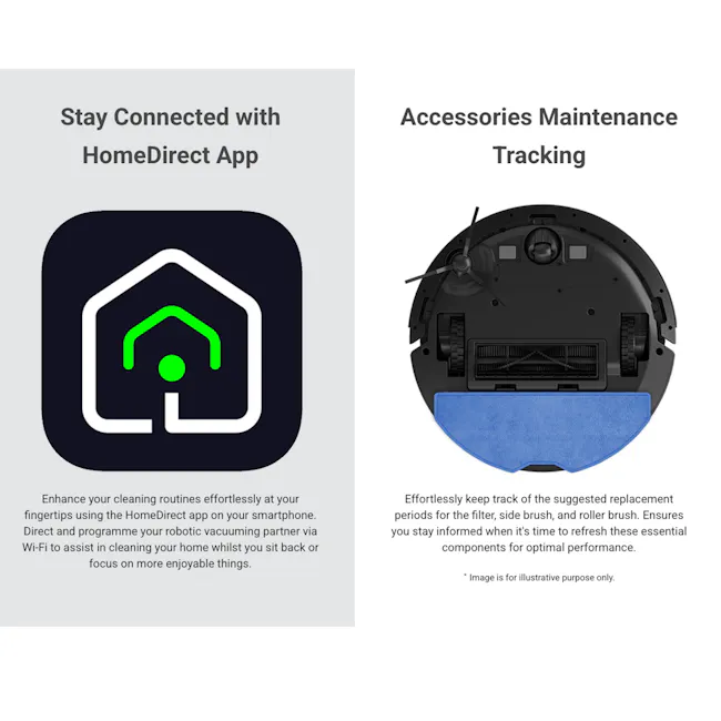 Robot Vacuum Cleaner - RV-X20DP BKCG - 12