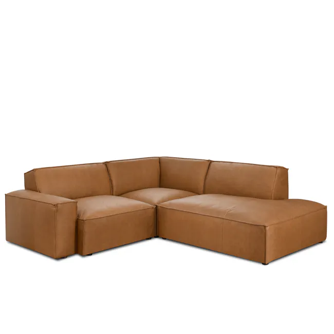 (As-is) Everest Corner Unit - Saddle Tan (Premium Aniline Leather) - 26