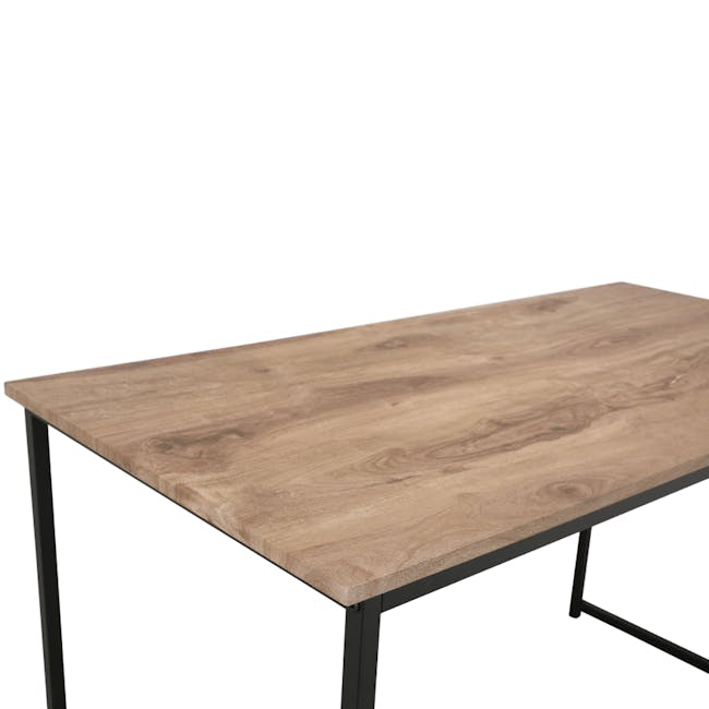 Isaac Working Table 1.2m - Brown, Black - 5