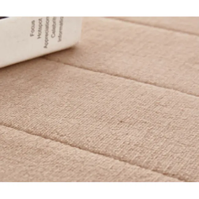 Essentials Memory Foam Floor Mat - Camel - 5 - Soft fabric, textured surface, beige color, woven pattern, comfortable