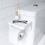 Flex Gel-Lock Toilet Paper Holder with Shelf - White - 5