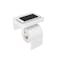 Flex Gel-Lock Toilet Paper Holder with Shelf - White - 0